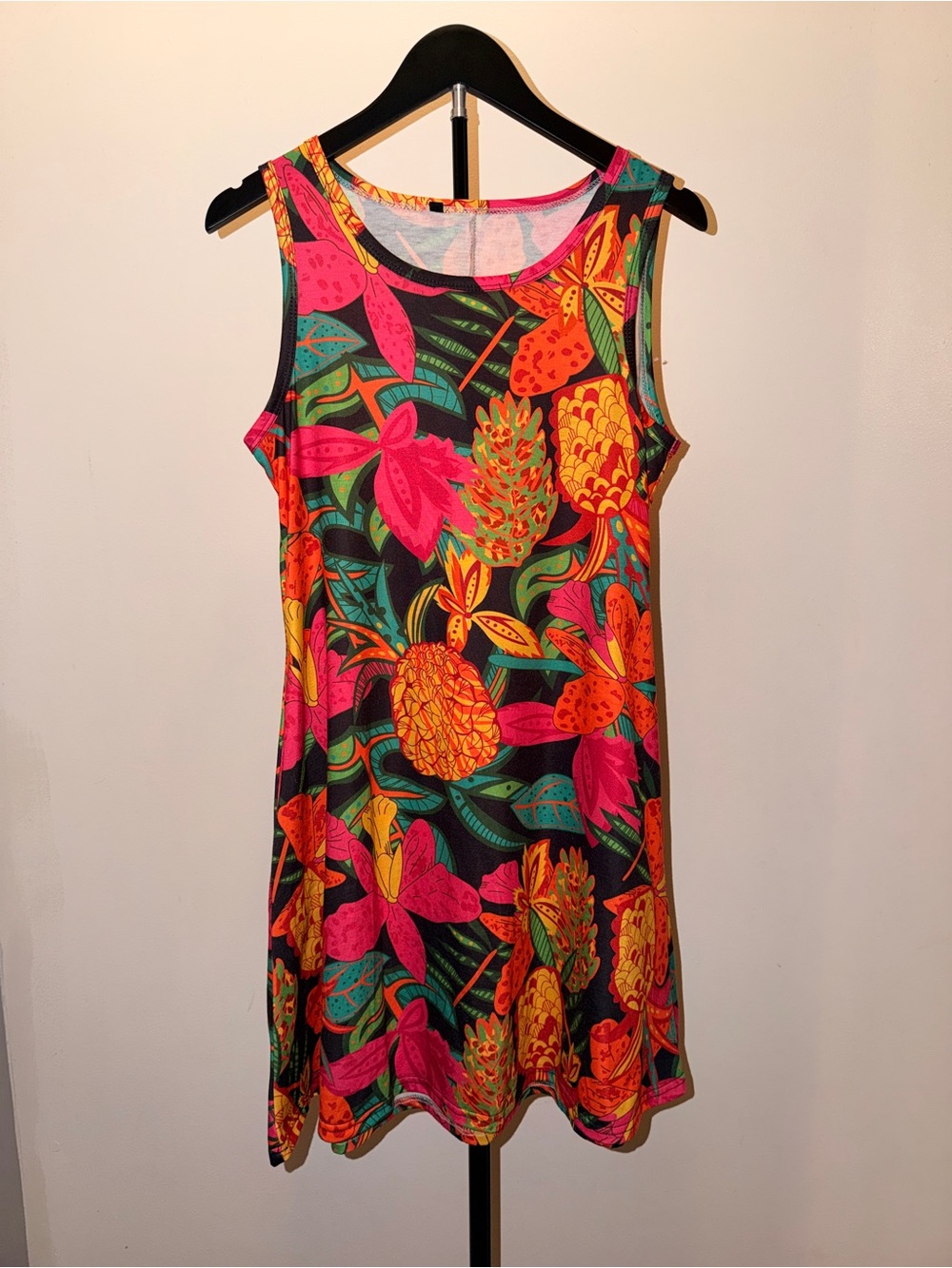 Tropical Floral Swing Dress